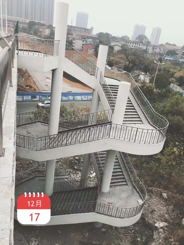 Municipal stainless steel pedestrian guardrail project